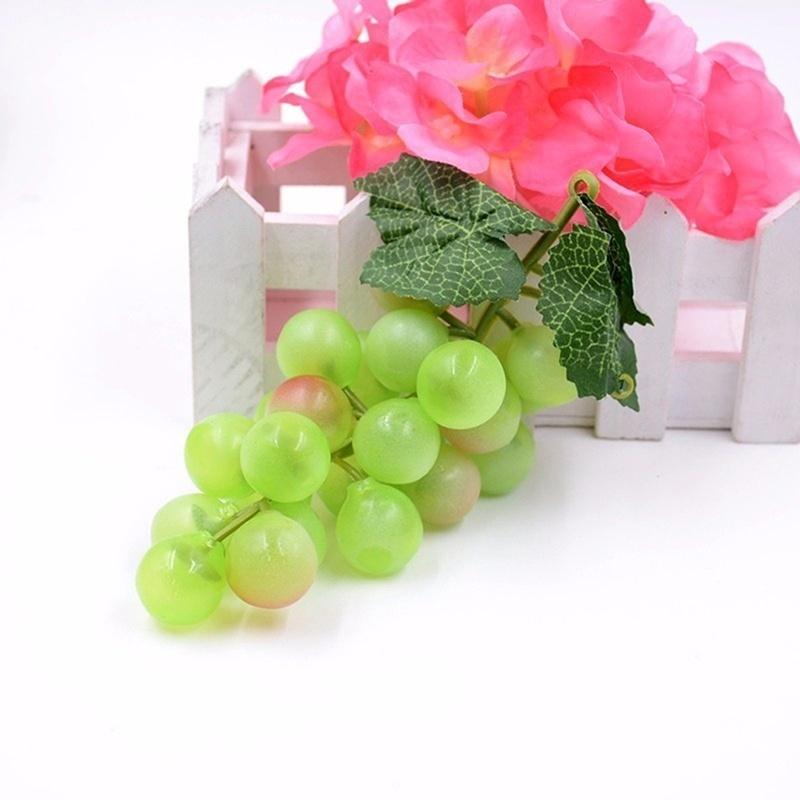 Реалистичный искусственный виноград, пластиковые поддельные фрукты, еда, украшение для домашнего декора