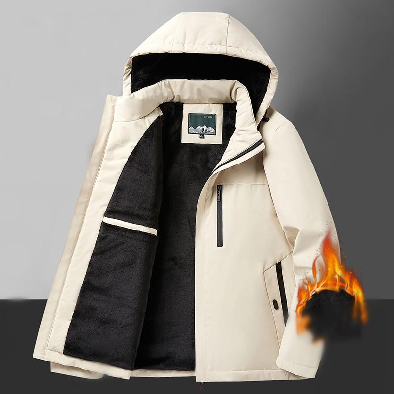 Мужская добавленная флисовая спортивная хлопковая куртка для отдыха на открытом воздухе, куртка для альпинизма, куртка из жесткого материала