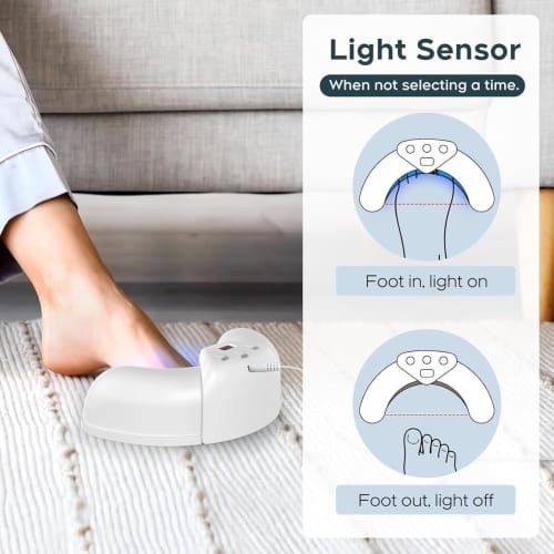 Portable Nail Fungus Treatment Device - Rechargeable LED Light Therapy for Thickened and Discolored Nails. Effective Nail Care for Fingernails and Toe