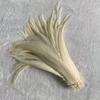 Natural  50pcs Rooster Tail Feather  Plumes 25-45CM 10-18inch Beige DIY Dyed Cock Tail Clothing Accessories Jewelry Performance