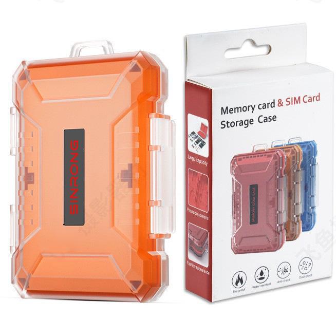 Waterproof Transparent SD Card and USB Drive Storage Box - Dustproof with Multi-functional Camera Memory Slots