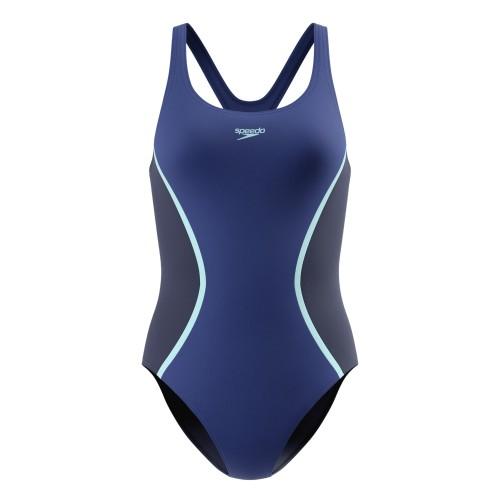 Speedo Womens/Ladies Splice Medalist One Piece Swimsuit