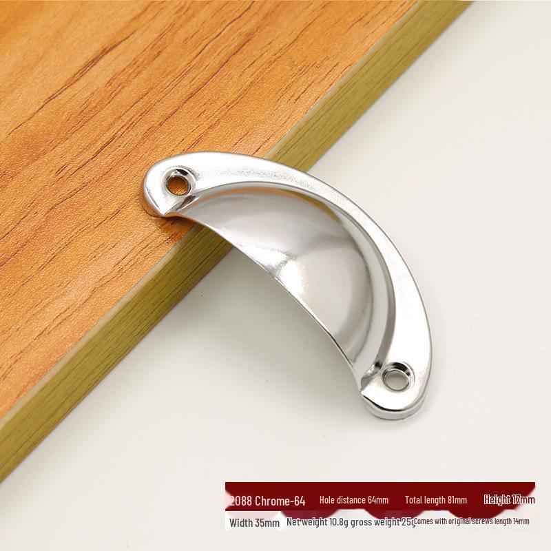 Antique Bronze Semi-Circular Handle for Cabinets: Punch-Free, Classic Design for Kitchen, Shoe, or Medicine Cabinets