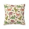 Wild Trex Dinosaur Roars Throw Pillow Case Living Room Decoration Cute Cushions Cover For Sofa Car Square Polyester Pillowcase