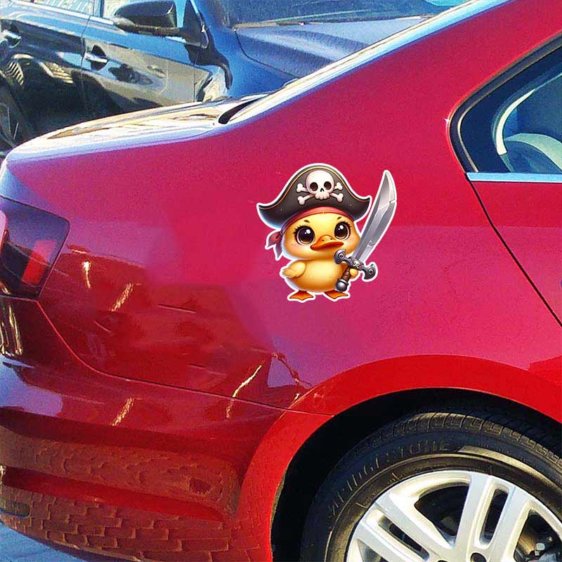 Car Sticker Cute Animal Pirates Sticker Waterproof Vinyl Decal on Bumper Rear Window Laptop Self-adhesive Decal For Car Accessories TM265