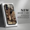 Закаленное стекло для телефона с леопардовым принтом, подходит для Samsung Galaxy S26 S25 S24 S23 S22 S21 S20 FE/Ultra/Plus, противоударное