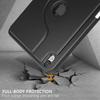 Чехол для iPad A16 11-го поколения 11 дюймов 2025, iPad 10-го поколения 10,9 дюйма 2022 со встроенным держателем для карандаша, крышка со съемной прозрачной задней панелью