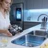 Квадратная форма для льда с крышкой, Силиконовая форма для льда, Квадратная форма для льда для виски, Штабелируемая с крышкой, Легко вынимается (черный).