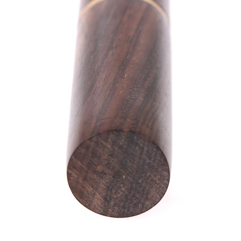 1Pc Toothpick Bucket Ebony Wood Toothpick Holder Bucket Mini Box Handmade Gift