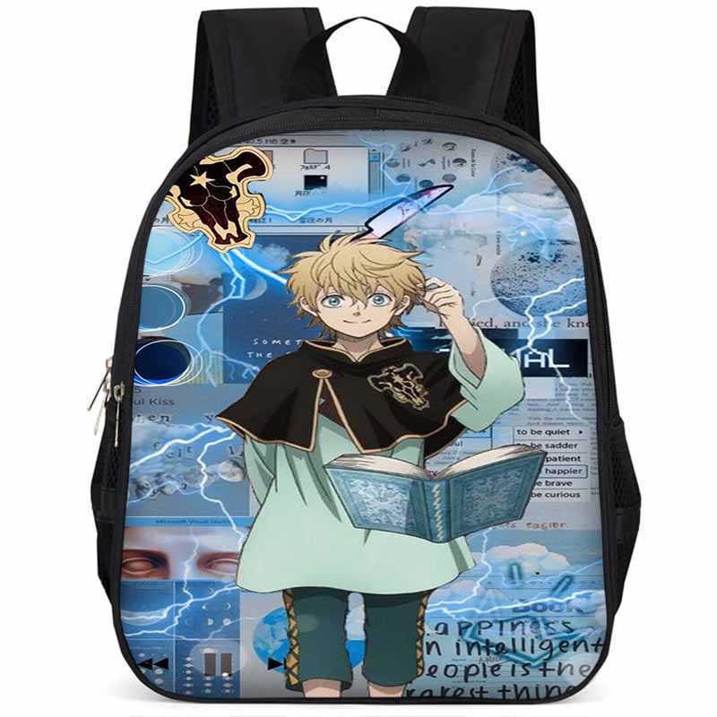 Рюкзак Black Clover из ткани Оксфорд, 15 дюймов, большой вместимости, легкий, для детей