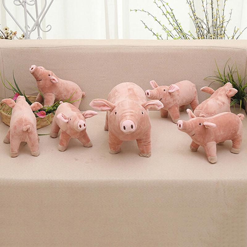 1шт 25см милый мультфильм свинья плюшевая игрушка чучело свинья для детского подарка