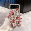 Animal Christmas Cat Phone Case For Samsung Galaxy Z Flip 6 ZFlip5 5G Transaprent Clear Cover For Samsung ZFlip4 Z Flip 3 Fundas