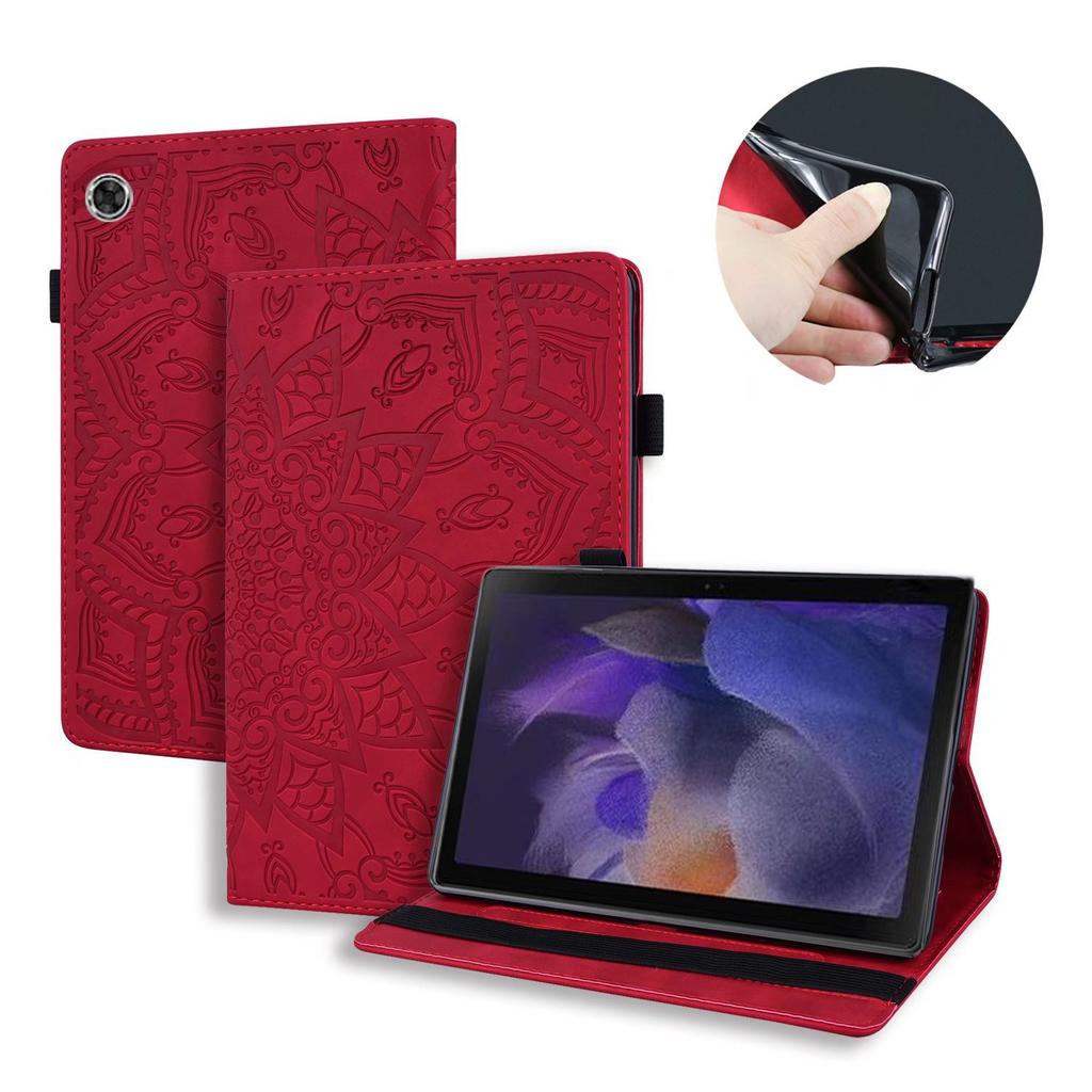 Подходит для плоского кожаного чехла oppo pad Air, защитного чехла Xiaomi pad6 с ретро тиснением в виде бабочки и подставкой