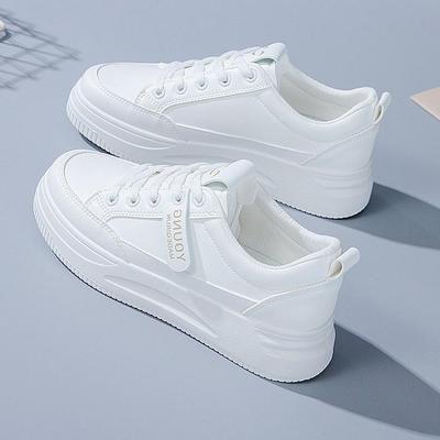 Женские теннисные спортивные кроссовки для бега Весна Осень Новые повседневные спортивные кроссовки Женские повседневные кроссовки Толстая подошва Шнуровка Спортивная обувь