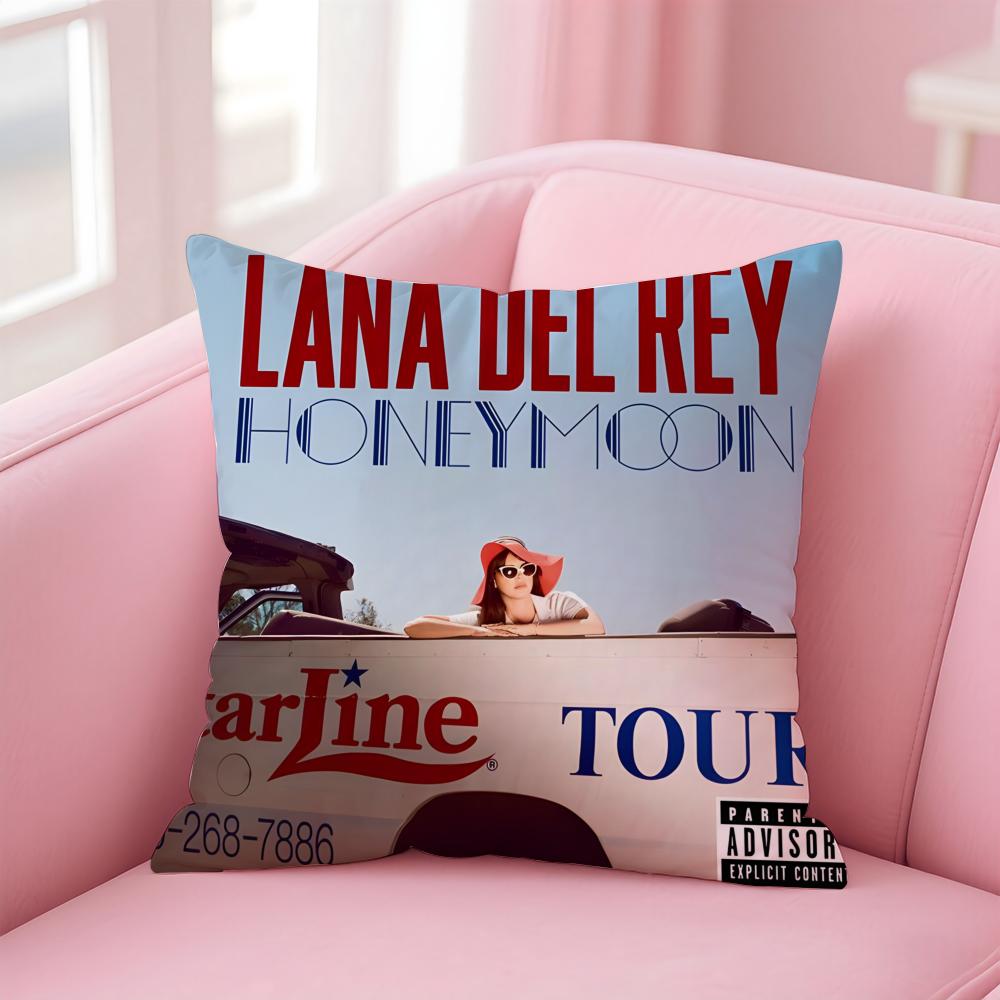Singer Music Lana Del ReyR Cushion Cover Pillow Case Soft Skin Friendly Fabric Concealed Zipper