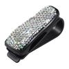Car Sunglass Holder Car Visor Organizer Rhinestone Eyeglasses Holder Clip