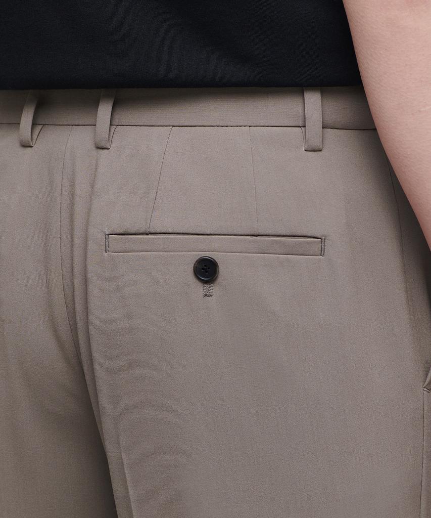 MUSINSA STANDARD [Cooltandard] Semi-Wide Hidden Elastic Waist Slacks [Dusty Beige]