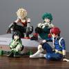 12cm My Hero Academia Anime Figure Midoriya Izuku Todoroki Shouto Bakugou Katsuki Action Figures Anime Character Model Toy