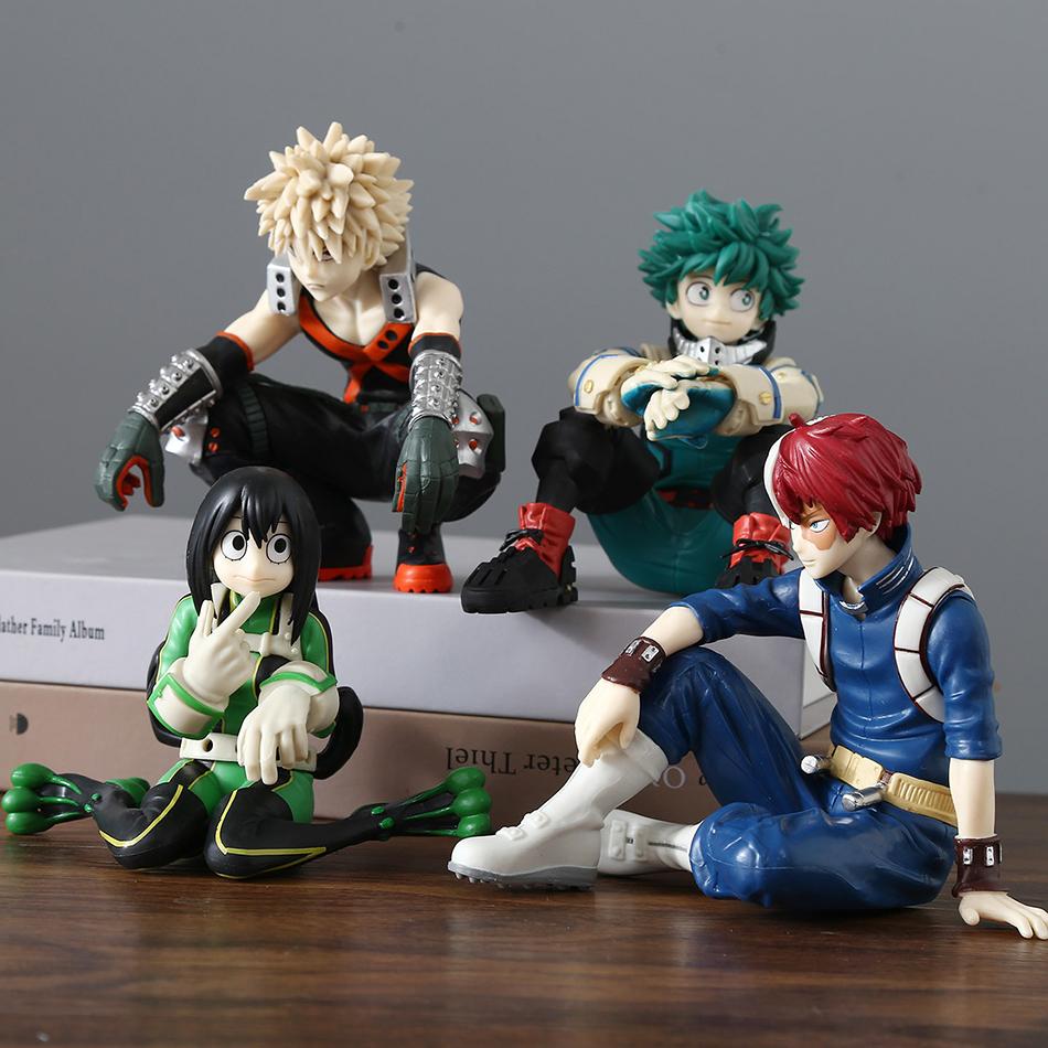 12cm My Hero Academia Anime Figure Midoriya Izuku Todoroki Shouto Bakugou Katsuki Action Figures Anime Character Model Toy