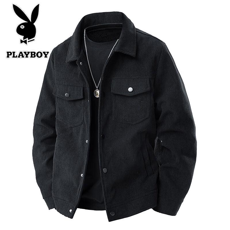 PLAYBOY Мужская вельветовая повседневная куртка