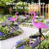 Solar Flamingo Garden Decor Outdoor Waterproof Landscape Lights Villa Lawn Lamp Patio Walkway Lights Holiday Pathway Decoration