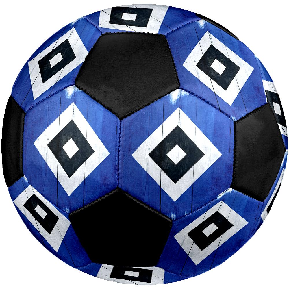 Футбольный мяч Hamburger SV, разноцветный, подходит для всех возрастов, машинная сшивка, материал ПВХ, соревновательного класса, прочный и с высоким отскоком