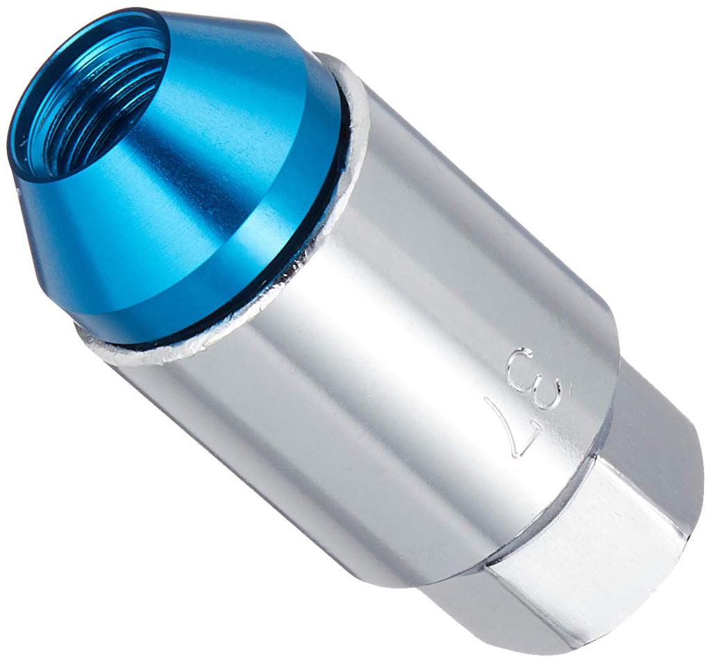 RAYS 74020001107BL Duralumin Lock & Nut Set for L32 5H M12X1.25 Blue Anodized