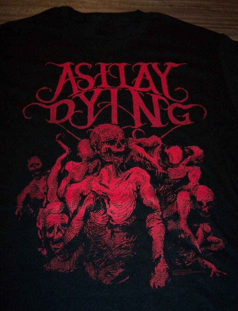 AS I LAY DYING Skulls BAND T-shirt Unisex Black All Sizes S to 5XL