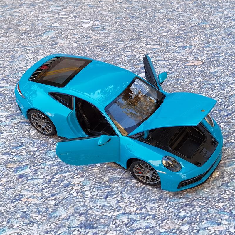 1:24 911 Carrera 4S Спортивный автомобиль из сплава Модель Литье под давлением Металлические Игрушечные Транспортные Средства Модель-симулятор Автомобиля Коллекция Детский Подарок