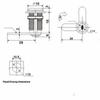 1PC Stainless Steel Cam Lock W/ 2 Keys 12mm Aperture Hardware Security Furniture Lock Security Locks For Drawer Mail Box