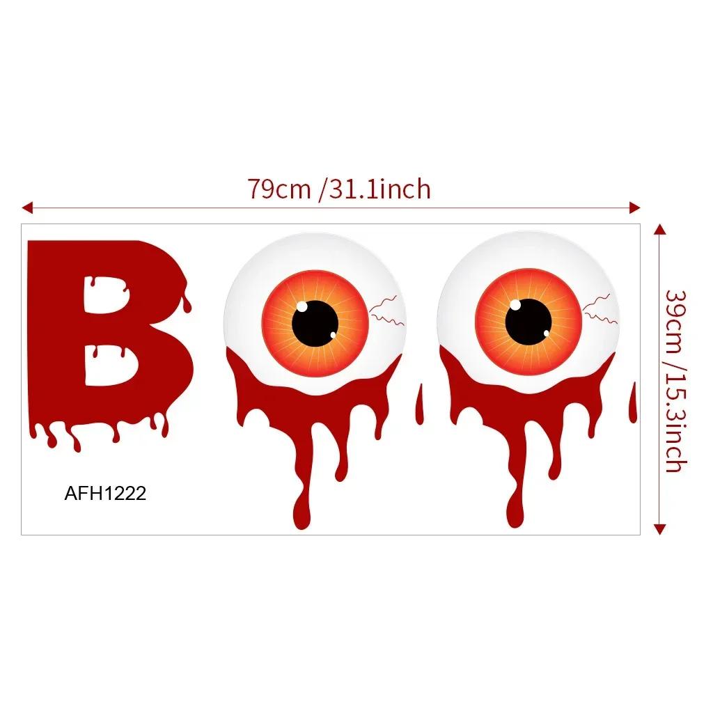 Хэллоуин 3D Призрачные Наклейки Руки Тормоз Ужасный Вырывающийся Из Стены Призрачные Обои ПВХ Съемные Украшения Для Торгового Центра Хэллоуин