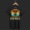 Dad Jokes Are How Eye Roll Vintage T Shirt Funny Fathers Day for Daddy Papa Grandpa Husband from Family Vintage Washed Casual