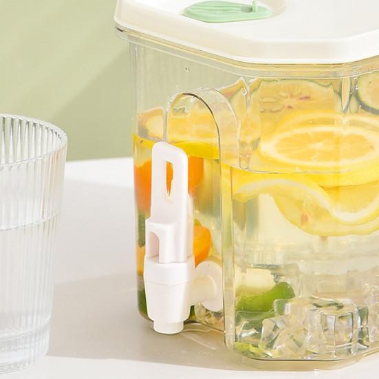 Drink Dispenser with Spigot 3.5L Cold Water Pitcher Beverage Liquid Drink Container for Fridge Lemonade Stand Juice Jug