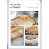 Double Layer Cat Bed Mortise Tenon Detachable Easy Assembly Wear-Resistant Elevated Cat Nest Wooden Furniture Breathable Cushion