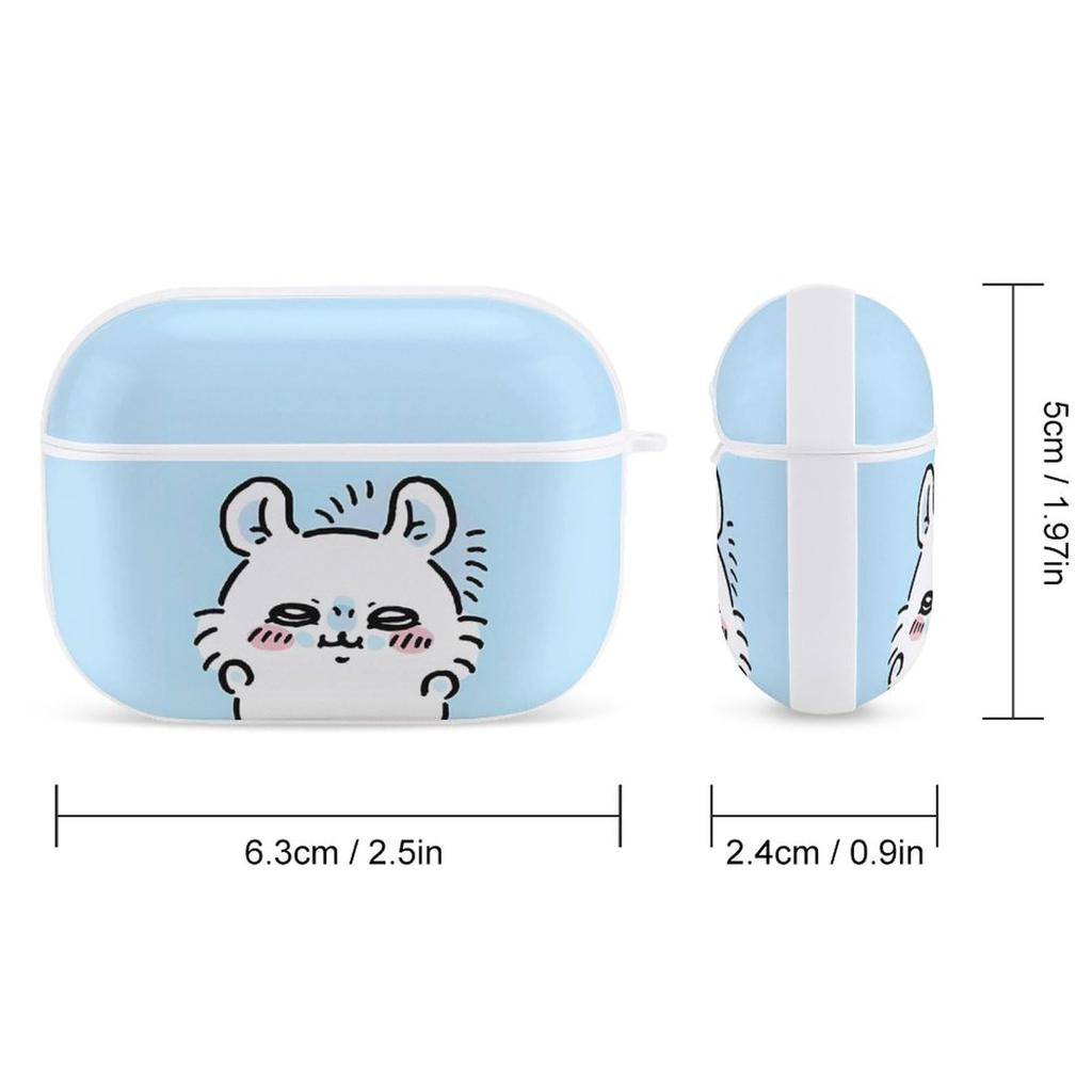 Милый маленький зверек кролик аниме Airpods Pro2 чехол милый персонаж Airpods Pro 2-го поколения чехол портативный чехол Airpods с карабином Pro наушники