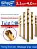 Набор спиральных сверл из нержавеющей стали для сверхтвердой стали (Размеры 3.1–4.0)