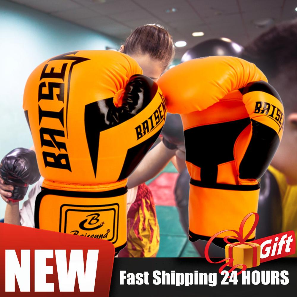 PU Boxing Training Gloves Boxing Gloves Breathable PU Leather Fighting Gloves Boxing Training Kickboxing Gloves Boxing Equipment