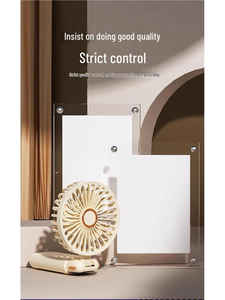 Бесшумный портативный мини-вентилятор двойного назначения с USB-зарядкой и длительным временем работы от аккумулятора