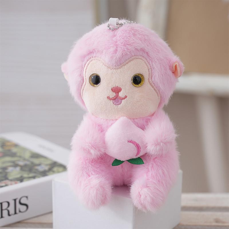 Soft Monkey Plush Keychain Pendant Figure Cotton Backpack Accessory Collecting