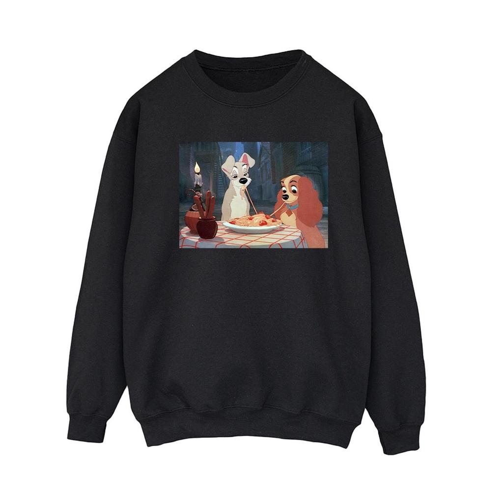 Disney Womens/Ladies Lady And The Tramp Spaghetti Photo Sweatshirt