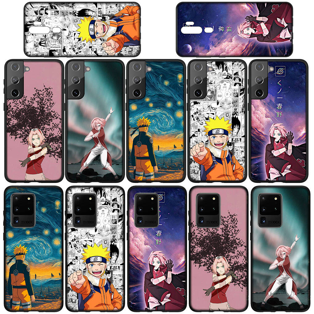 Для Samsung Galaxy S25 S24 S23 S22 Ultra FE Plus A17 A37 A57 A56 A55 A06 A16 A15 A36 A26 A35 A05 A25 A54 A34 Чехол для телефона Наруто Харуно Сакура