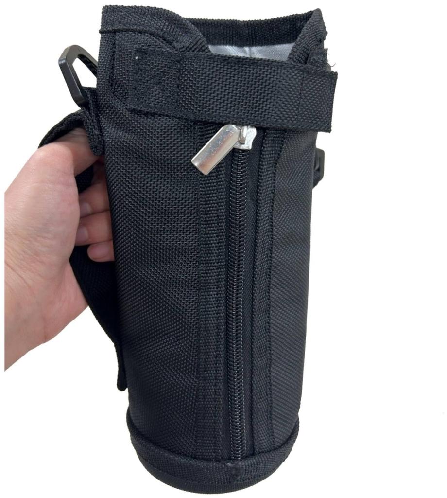 Tone Bottle with Shoulder Outdoor Large Black Cover, Insulated, 800ml, Strap, Portable, Use, Capacity, LB-18