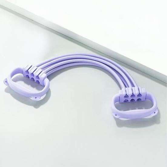 Регулируемая эластичная лента-восьмерка для рук и плеч, эластичный фитнес-ремень с 6 трубками для силовых тренировок, противоскользящий жгут сопротивления для мужчин и женщин