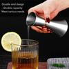 Dual-Head Double End Jigger Stainless Steel Liquor Measuring Cup  Cocktail Measurement