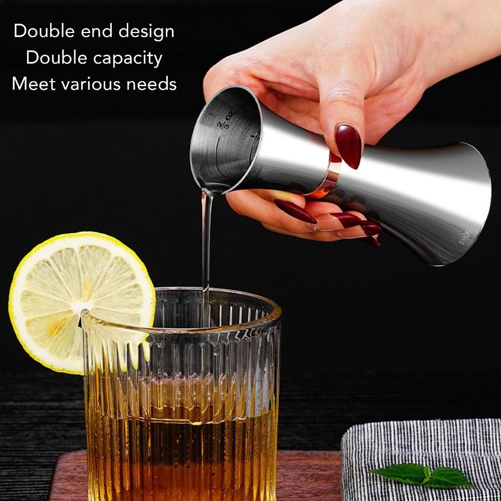 Dual-Head Double End Jigger Stainless Steel Liquor Measuring Cup Cocktail Measurement