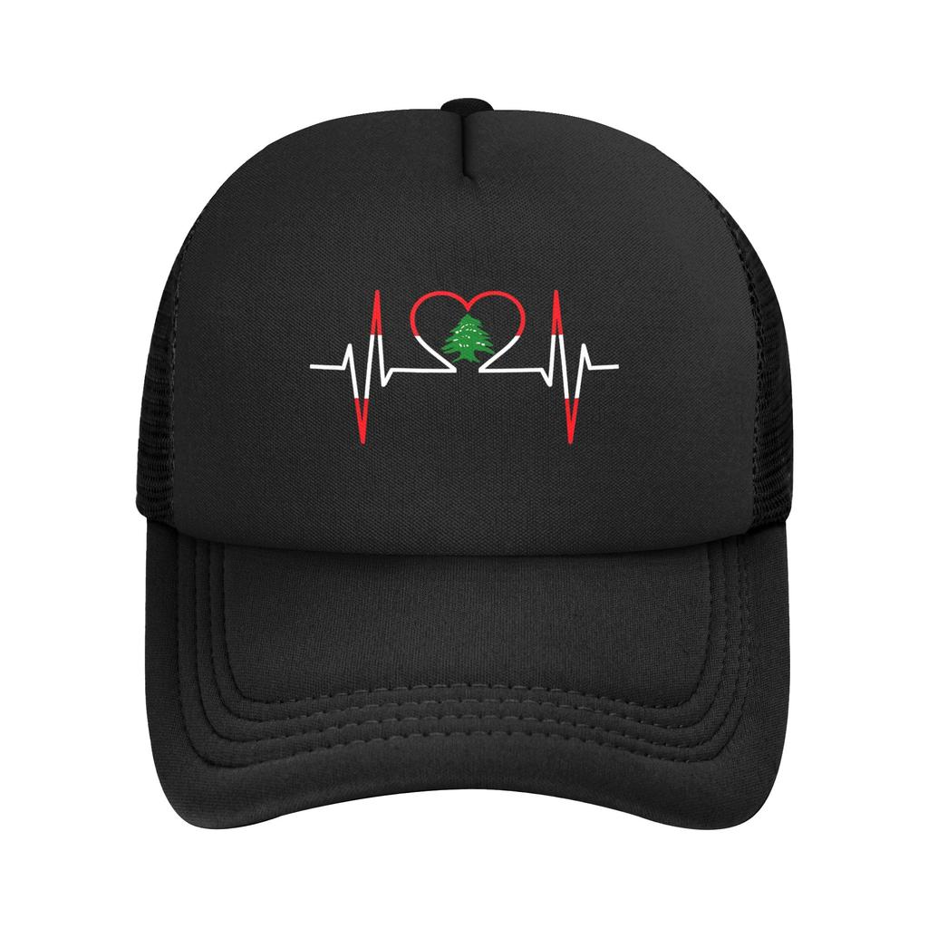 Heartbeat Lebanon Lebanese Country Flag Casquette Women Unisex Outdoor Hats Adjustable Snapback Cap New Baseball Caps
