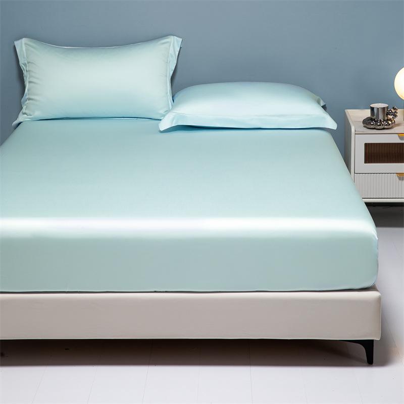 Простыня на резинке Tencel Four Seasons: Дышащий, Охлаждающий Наматрасник Телесного Цвета для Односпальных/Двуспальных Кроватей.