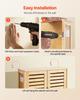 Bathroom Wall Cabinet, 2 Doors and Adjustable Shelf, Over the Toilet Storage Medicine Cabinet Wall Mounted, Hanging Organizer with Shelves and Open