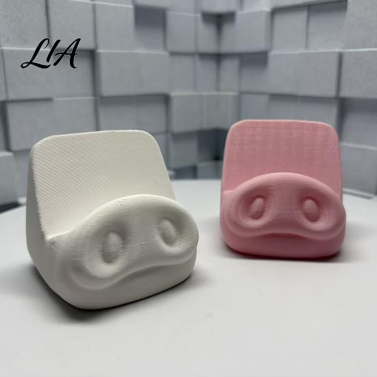 Funny Cell Phone Support Cute Pig Nose Mobile Holder Desk Stand, 3D Printed Stand Mount for Office Home Desktop, Stable Hands Free Smartphones Desktop