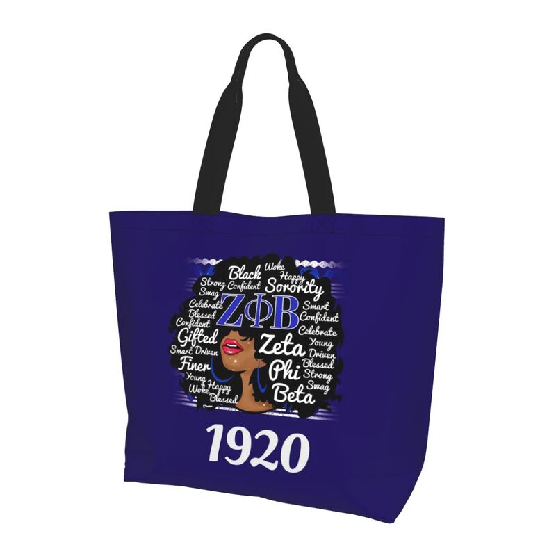 Женская сумка через плечо Zeta Phi Beta 1920, большая, складная, водонепроницаемая, для путешествий, многоразовая сумка для покупок